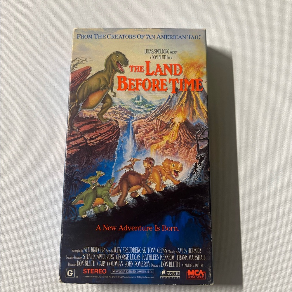 The Land Before Time VHS Tape